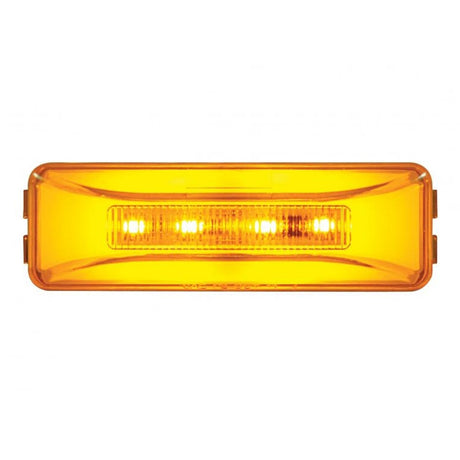 Amber 10 LED rectangular glow marker light