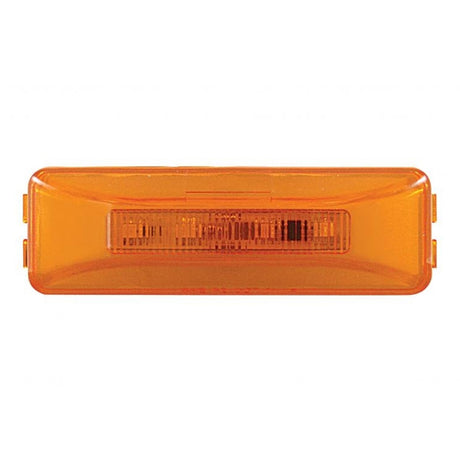 Amber 10 LED rectangular glow marker light, close-up