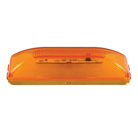 Close-up of amber 10 LED rectangular glow marker light