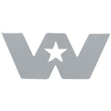 Chrome Small Western Star Cut Out Stud Mount