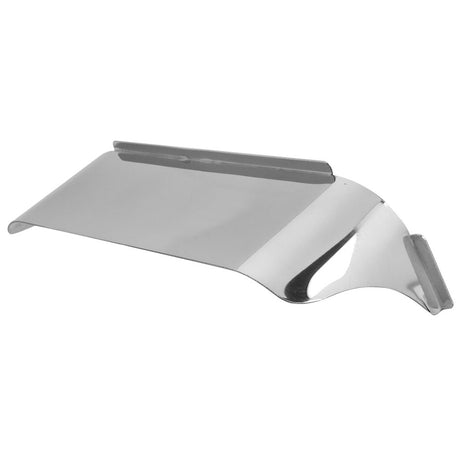 7-1/2" X 2-1/4" headlight visor, close-up