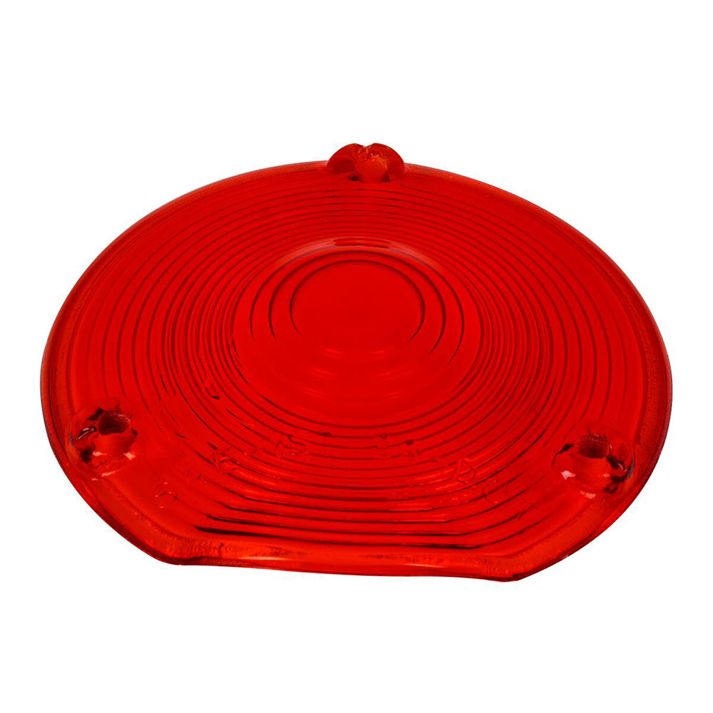 4" Red Glass Lens