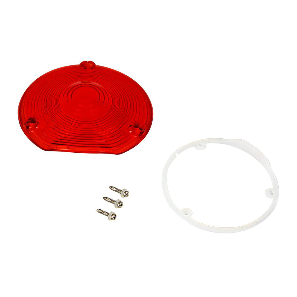 4" Red Glass Lens
