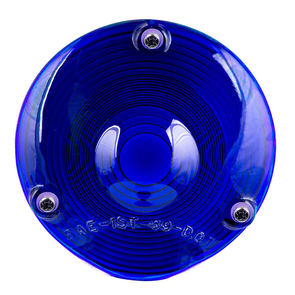 4" Blue Glass Lens