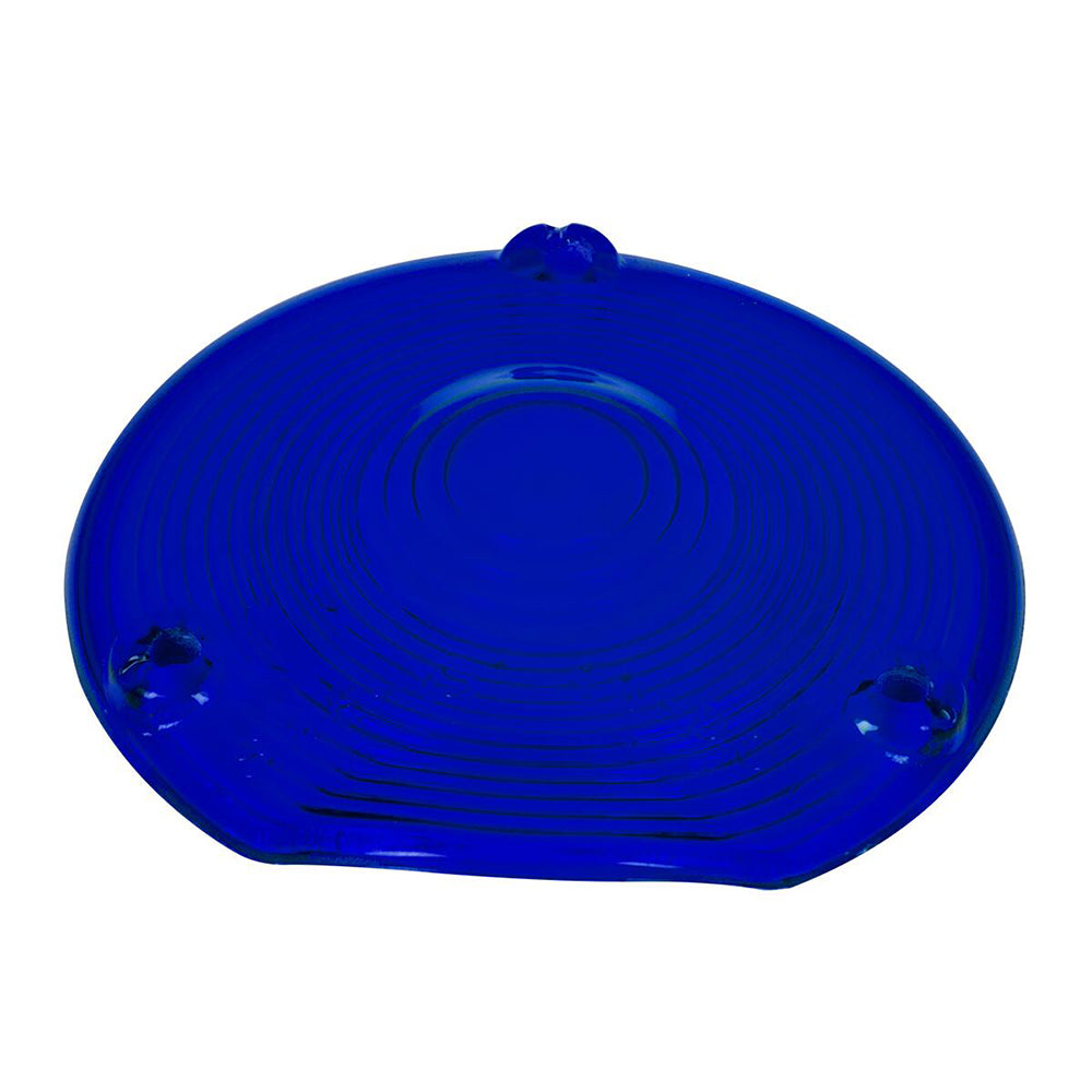 4" Blue Glass Lens
