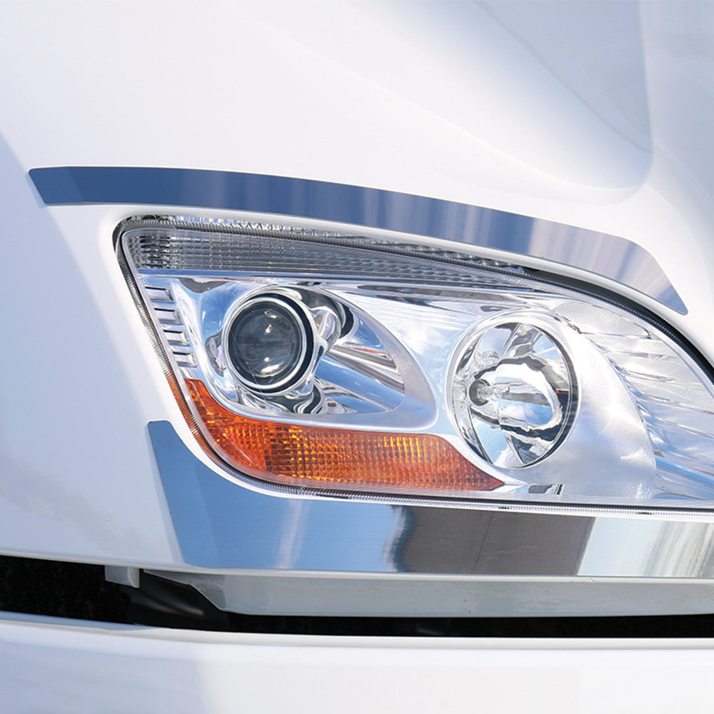 Peterbilt 579 Stainless Steel Over Headlight Trim