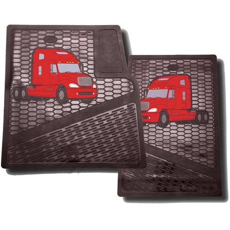 Freightliner Columbia, Century rubber floor mats (PR), close-up