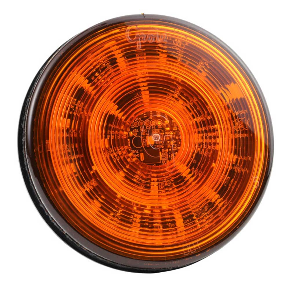 4" Amber Round Strobe Light