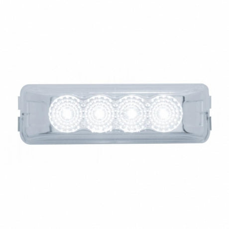 4" Reflector 4 white LED clear lens auxiliary, utility light, close-up