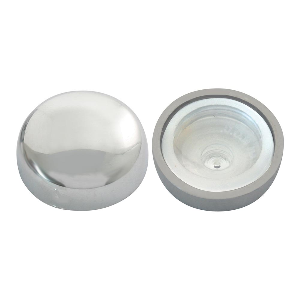 Chrome Snap-On Cover for 6/8 Screws 10PK