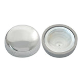 Chrome Snap-On Cover for 6/8 Screws 10PK