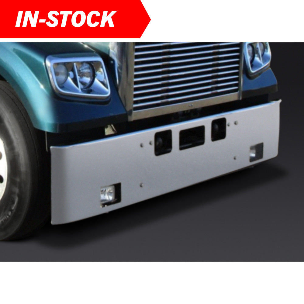 Freightliner Coronado 18" Texas Square Bumper with Set Forward Axle