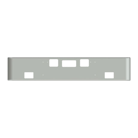Freightliner Coronado 18" Texas square bumper with set forward axle, close-up