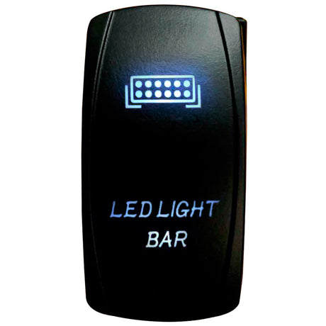 LED light bar LED rocker switch, closer view