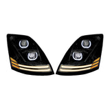 Volvo VNL Blackout LED Projector Headlights
