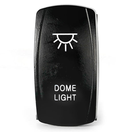 Dome light LED rocker switch, close-up
