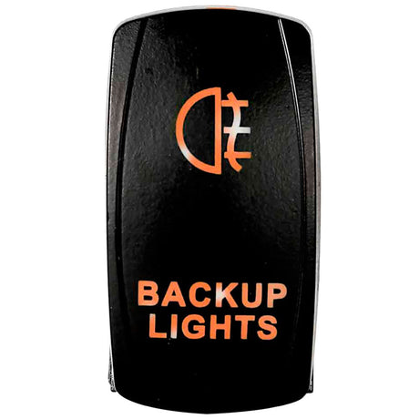 Close-up of backup lights LED rocker switch