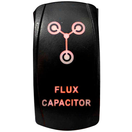 Flux capacitor LED rocker switch, closer view
