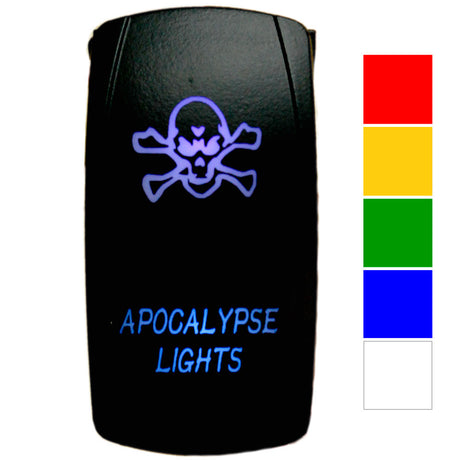 Apocalypse lights LED rocker switch, close-up