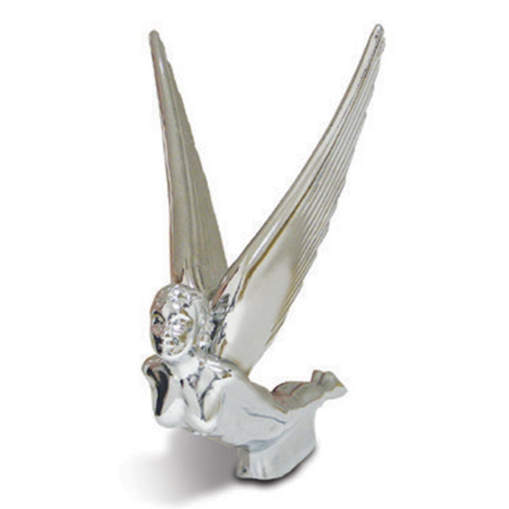 Chrome Flying Goddess Hood Ornament