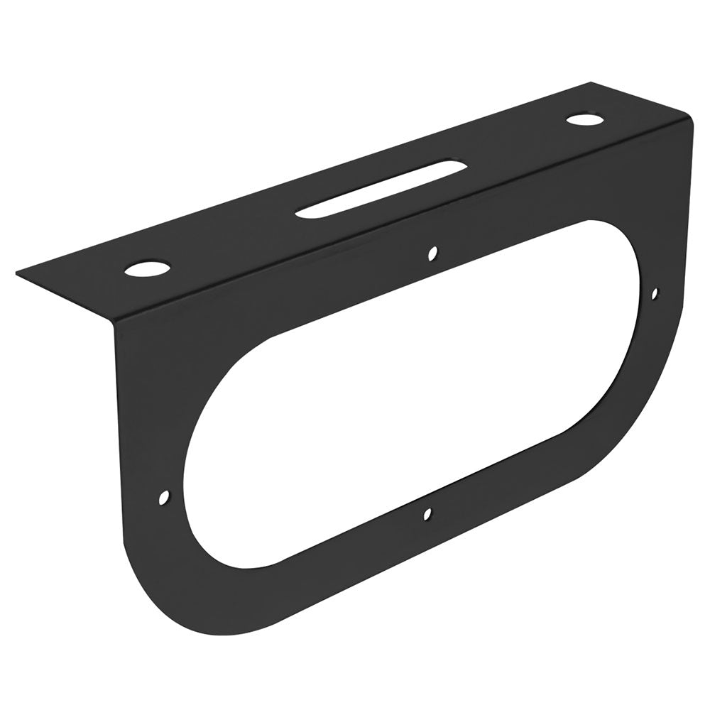 Black Single Oval Light Bracket