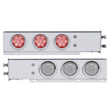 Stainless Steel Rear Light Bars with LED Lights, 2" Bolt Spacing