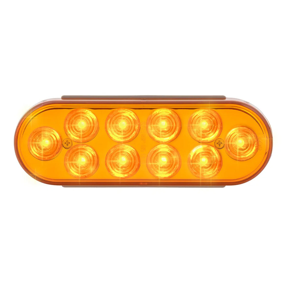 6" 10 LED Oval Mega 10 Plus Light