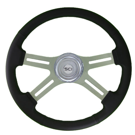 4-Spoke Classic leather steering wheel 18"