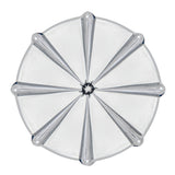 33mm x 3-3/8" 8-Spoke Top Hat Lug Nut Cover - Thread On