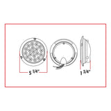 4" Dual Revolution LED Flange Mount Load Light