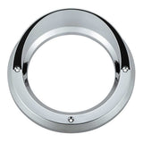4" Chrome Plastic Light Bezel with Visor and Stainless Steel Screws