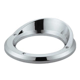 4" Chrome Plastic Light Bezel with Visor and Stainless Steel Screws