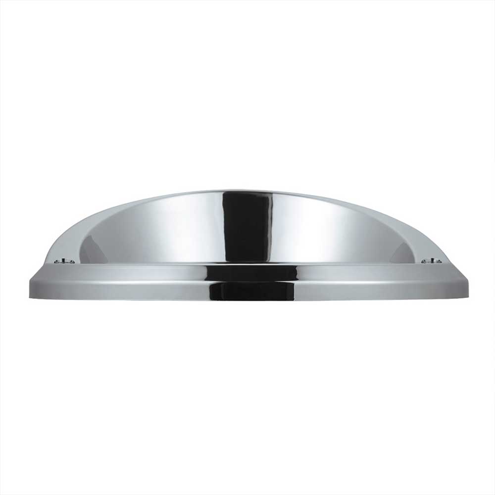 4" Chrome Plastic Light Bezel with Visor and Stainless Steel Screws