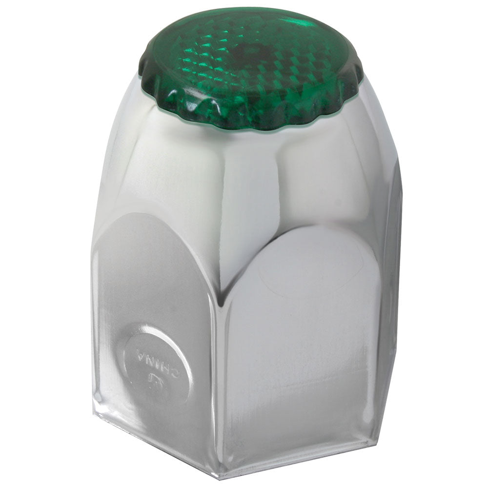 1 1/2" Chrome Steel Reflective Nut Cover - Push On
