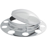 Chrome Front Axle Cover for Stud-Pilot Steel Wheel
