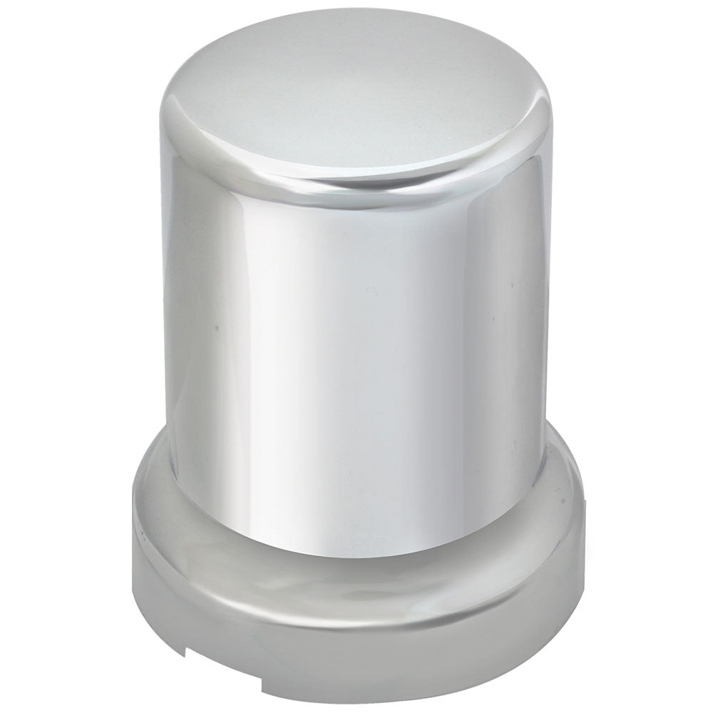 33mm x 2-3/8" Chrome Plastic Top Hat Nut Cover - Push On