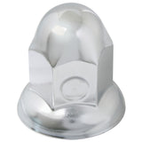 33mm Chrome Steel Acorn Bulb Nut Cover - Push On