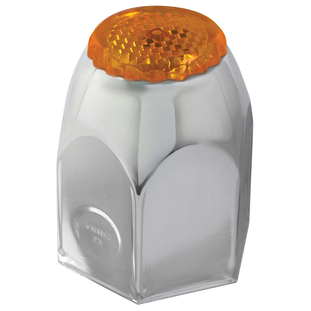 1 1/2" Chrome Steel Reflective Nut Cover - Push On