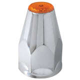 33mm Chrome Plastic Reflective Nut Covers - Thread On