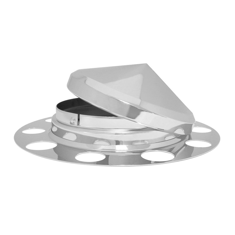Chrome Front Axle Cover for Stud-Pilot Aluminum Wheel