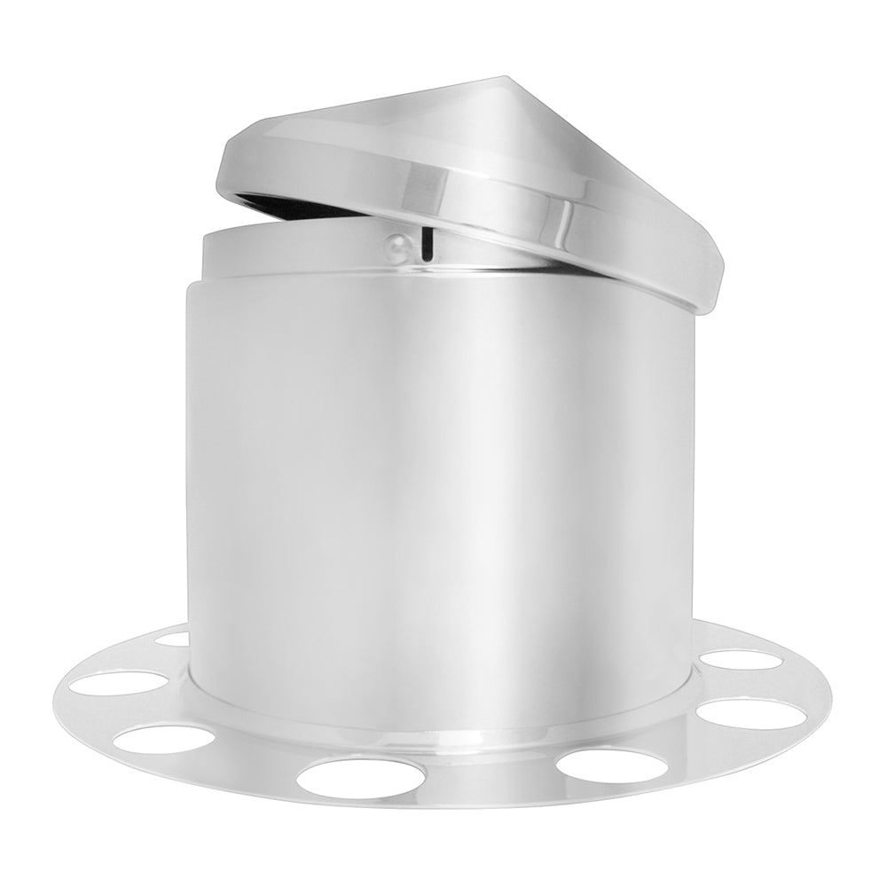 Chrome Rear Axle Cover for Stud-Pilot Aluminum Wheel