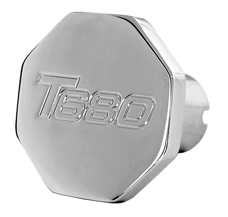 Kenworth T680 tractor and trailer air valve knobs, closer view