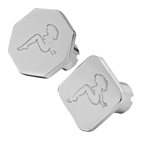 Sitting lady tractor and trailer air valve knobs