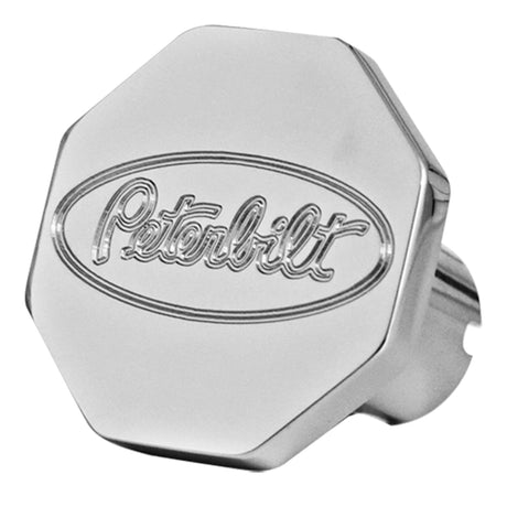Close-up of Peterbilt tractor and trailer air valve knobs
