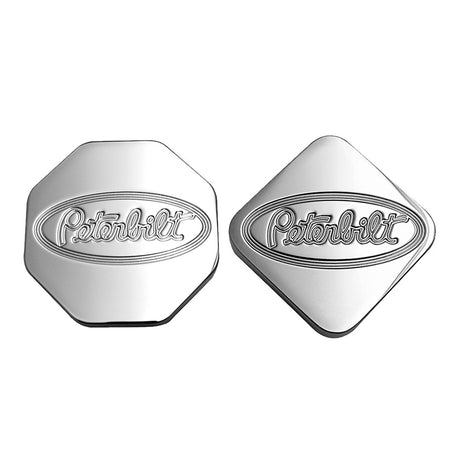 Peterbilt tractor and trailer air valve knobs, close-up