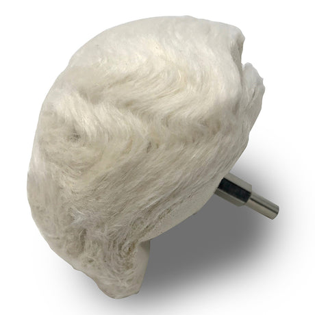 Zephyr 4" goblet buff round end shank mounted