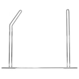 24" x 18" Chrome Anti-Sail Angled Mud Flap Holders