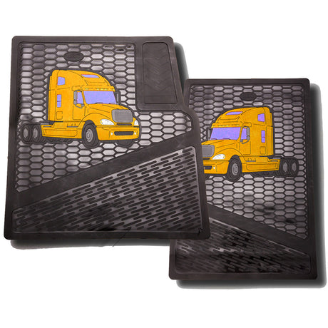 Freightliner Columbia, Century rubber floor mats (PR), closer view
