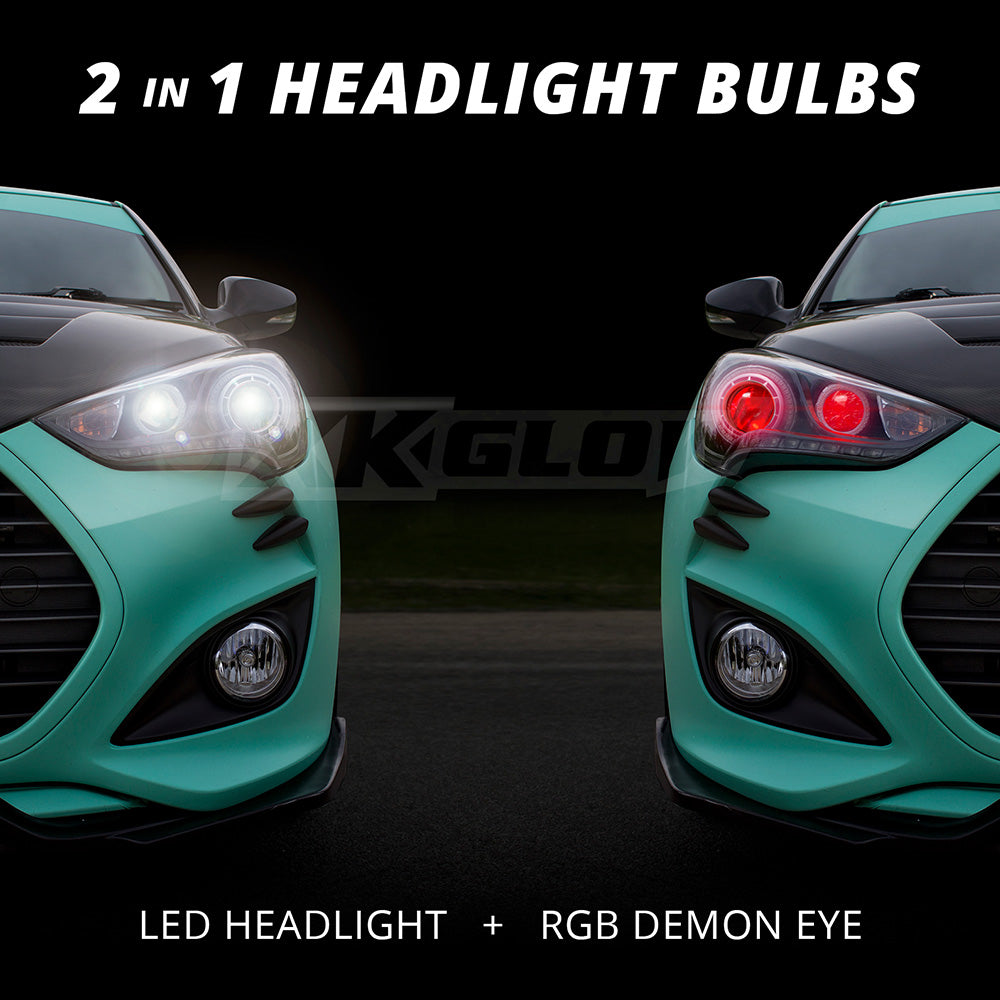 XKGlow Demon Eye H11 LED Headlight Bulbs (PR)