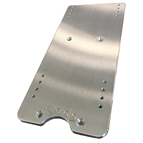 14" Billet aluminum seat base adapter for Peterbilt 379, 386, 389 for semi trucks